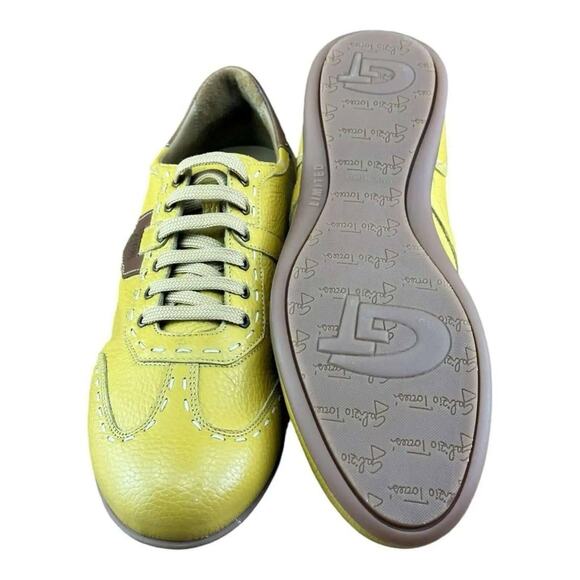 Galizio Torresi size men 8.5-9 Sneaker braun blau Cognac - Picture 3 of 8